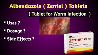 Zentel tablets for worms uses and sideeffects review  Medic Health [upl. by Aidile]