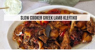 Slow Cooker Kleftiko  Greek Lamb with Vegetables [upl. by Novrej]