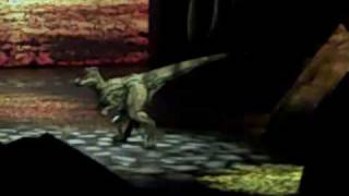 Walking With Dinosaurs LIVE in Indy July 8 2009 Lilliensternus vs Plateosaurus Video [upl. by Tombaugh]