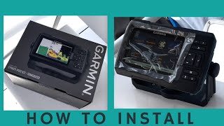 Garmin Fish Finder Install Strike VIVID 5CV [upl. by Atsyrhc353]