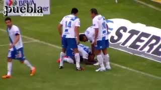 Puebla vs Morelia 32 Jornada 7 Apertura 2014 Debut de quotEl Chelisquot [upl. by Lleumas345]