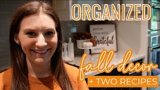 2023 NEW FALL DECORATE WITH ME  Simple Decor  Homemade Pumpkin Spice Creamer  Pumpkin Muffins [upl. by Aicre656]