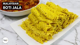 🇲🇾 Roti Jala Malaysian Net Pancakes [upl. by Submuloc]