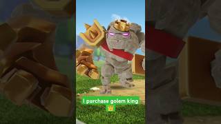 So finally I Purchase to the Golem King 👑 golem king yt Cocgreenandvideo clash yt [upl. by Gefen]