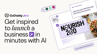 AI and GoDaddy Airo™ make it easy to take those first steps to launch a business [upl. by Sherrill]