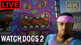 Live  Watch Dogs 2  4K Ultra  Realistic Difficulty  Part 1 [upl. by Eikkin34]