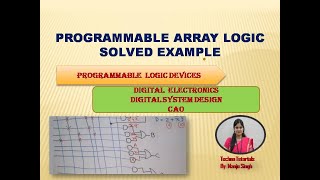 U5 L105  PAL Programmable Array Logic  Example of PAL Boolean function implementation using PAL [upl. by Eolc]