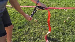 How To Set Up A Slackline With Ratchet [upl. by Allis]