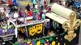 Mardi Gras Day Parade Biloxi Mississippi 2023  Whats it like [upl. by Eanod]