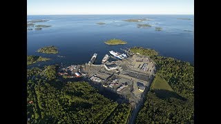 Imponerande nyinvigning av Kapellskärs hamn i Norrtälje kommun [upl. by Furr]