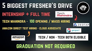 Off campus drive for 2026 2025 2024 batch  tech mahindra mass hiring 2024  Off campus hiring [upl. by Hestia903]