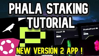 Phala Staking Tutorial  Phala App V2 Version [upl. by Ahsirt688]