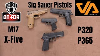 Sig Sauer Pistols M17 XFive P 365 P320 [upl. by Inafit484]