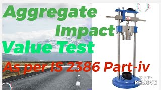 Aggregate Impact value test procedure How to check Aiv test Aiv test kaise karte hai [upl. by Sprage]