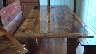 How to Build a Barn Wood Dining Table and Bench [upl. by Battiste458]