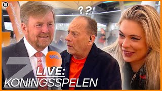 DE KONING en JUTTA LEERDAM BEANTWOORDEN JULLIE VRAGEN 😱👑 Opening Koningsspelen LIVE  Zappsport [upl. by Kimbell]