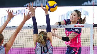 ALL quotMEGA RALLYquot of the match Scandicci  Novara in Courmayeur Cup  Lega Volley Femminile 202425 [upl. by Hairabez]