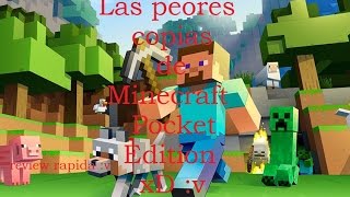 Las peores copias de Minecraft Pocket Edition [upl. by Witte271]