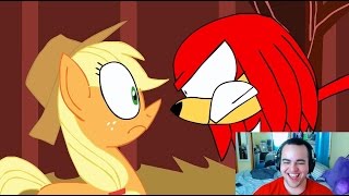 A Brony Reacts  Knuckles VS Applejack [upl. by Tom]