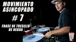 Clase de Timbales  Movimiento Asincopado  7  Frase de tresillos de negras [upl. by Eugenle809]