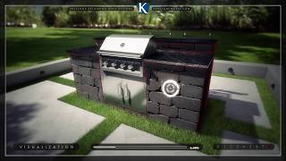 GRILL STATION Keystone Hardscapes Stonegate Country Manor 3pc  Installation Instructions [upl. by Sidonie813]