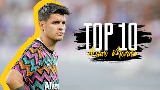 TOP 10 GOALS BY ALVARO MORATA WITH JUVENTUS ⚪⚫🔥 [upl. by Atselec]