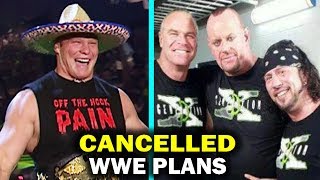 10 CANCELLED WWE Plans and Storylines [upl. by Ilarrold]