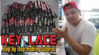 FULL TUTORIAL HOW TO MAKE ID LACE SLING Lanyard Sublimation Printing  Layouting amp Assembly [upl. by Hermes]