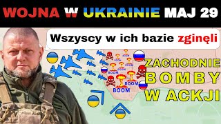 29 MAJ Ukraińcy MASOWO Użyli BOMB JDAM NA NOWEJ BAZIE ROSJAN  Wojna w Ukrainie Wyjaśniona [upl. by Fendig]