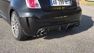 Abarth 500 bombardone 20  downpipe exhaust sound [upl. by Marji]