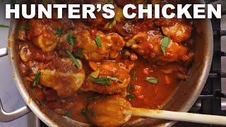 Chicken chasseur Frenchy chicken stew with tomatoes and butter [upl. by Okimuk]