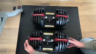 Bowflex SelectTech 552 Adjustable Dumbbells  Review and Demonstration [upl. by Aciemaj504]