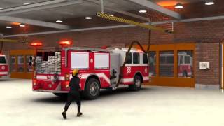 Vehicle exhaust system in a fire station using the Pneumatic Grabber® [upl. by Donata350]