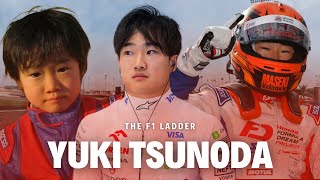 Yuki Tsunoda  The Rise of the Japanese star  The F1 Ladder [upl. by Rusticus]