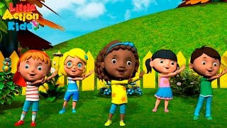 Kids Kindergarten Songs Playlist  Sing amp Dance Along With Little Action Kids [upl. by Nosille]