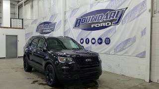 2019 Ford Explorer Sport W 35L EcoBoost Leather Overview  Boundary Ford [upl. by Gloria878]