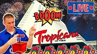 🔴TROPICANA IMPLOSION and Drone Show LIVE in Las Vegas 230 am Tonight [upl. by Neelav]