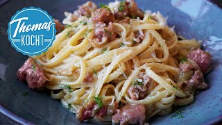 Linguine mit Salsiccia  schnell lecker und einfach [upl. by Antonin985]