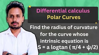 Expression for Radius of Curvature in Polar Curves Examples 1  Engineering Mathematics [upl. by Faydra]