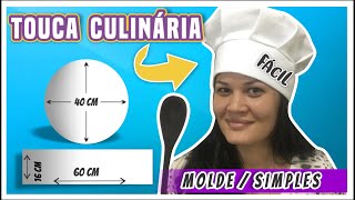 Como fazer Touca Culinária ou Cozinha com Molde Fácil [upl. by Gothar]