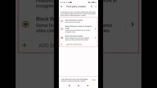 Set this settings for cookies in chrome browser shorts [upl. by Hauge]