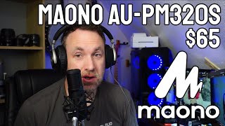 MAONO AUPM320S XLR Condenser Microphone Kit Voice Samples and Review  Great Budget Mic [upl. by Yeldnarb667]