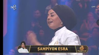 Masterchef Allstar şampiyon Esra oldu şefler nasılpuan verdi gece Tahsin bayıldı yayın kesildi [upl. by Aenet891]