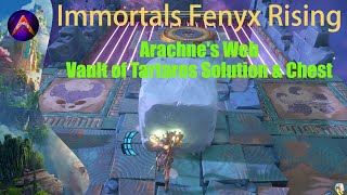 Arachnes Web  Vault of Tartaros Solution w Chest Immortals Fenyx Rising [upl. by Sylado]