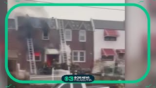 7 sent to hospital after fire in Philadelphias Mayfair section [upl. by Uttica]