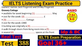 IELTS Listening Practice Test 2023 with Answers Real Exam  388 [upl. by Aihselef]