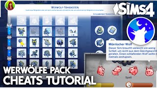 Tutorial CHEATS zu Die Sims 4 Werwölfe Werwolf werden Merkmale Ränge Charakterzüge cheaten [upl. by Ahseenal]