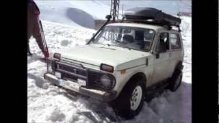 Lada Niva Lebanon on virgin snow wmv [upl. by Aehr]