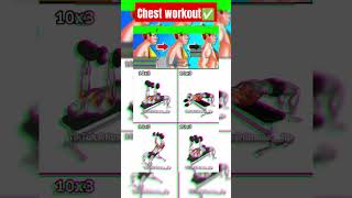 chest workout✅ low mid upper ❌chestworkout shortsfeed motivation [upl. by Annahsar]