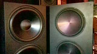 JTR Speakers Captivator 4000 ULF vs Rythmik FV25HP driver excursion 1 [upl. by Horace]